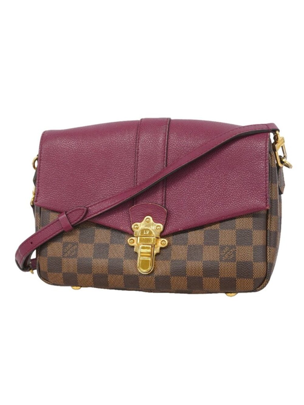 Louis Vuitton Shoulder Bag Damier Clapton Raisin Ebene